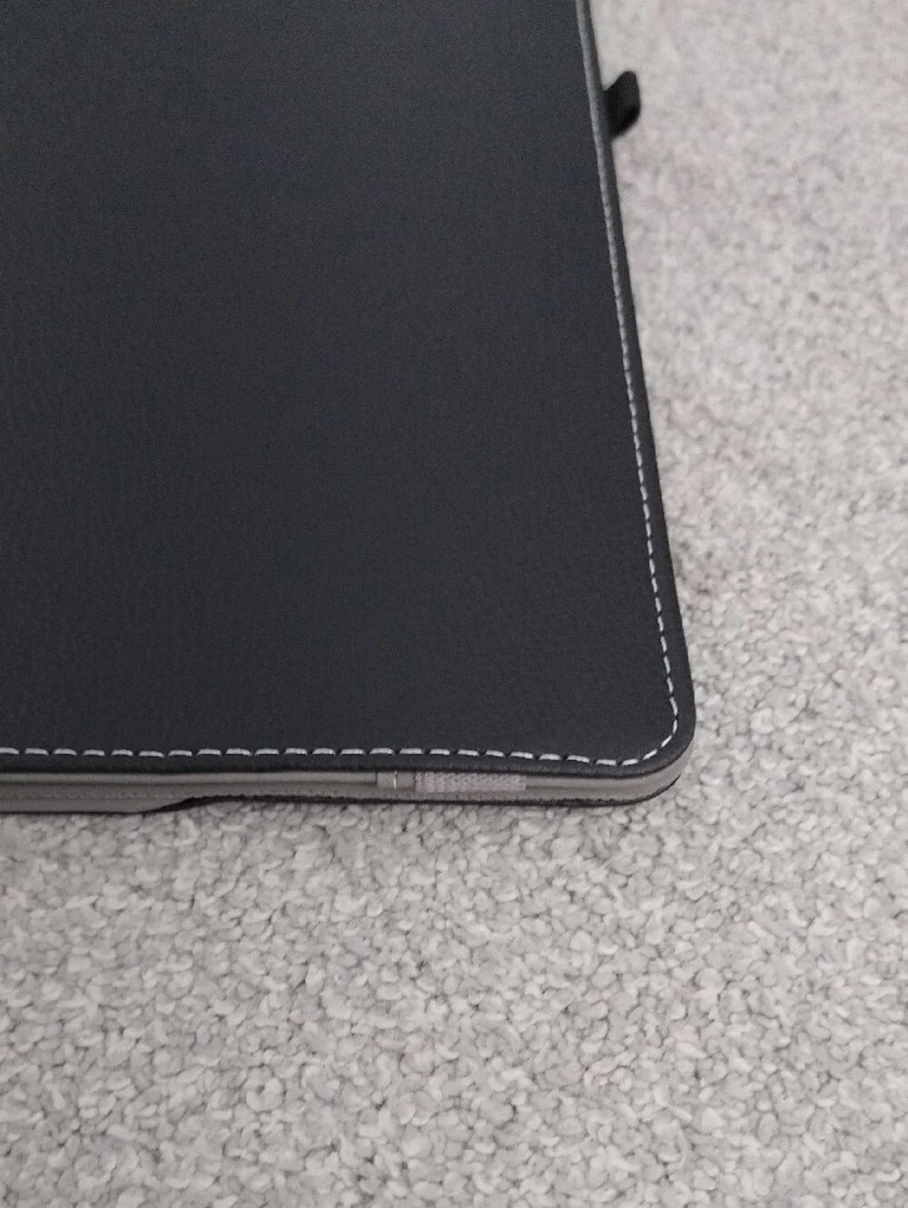 Black Tablet Folio Case with Pen Loop - Black